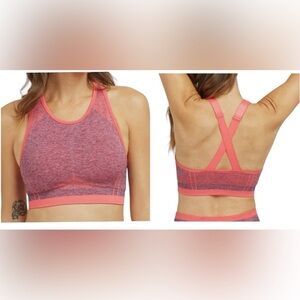 Spanx Seamless Sculpt Sports Bra Spacedye  Coral Punch 50284R